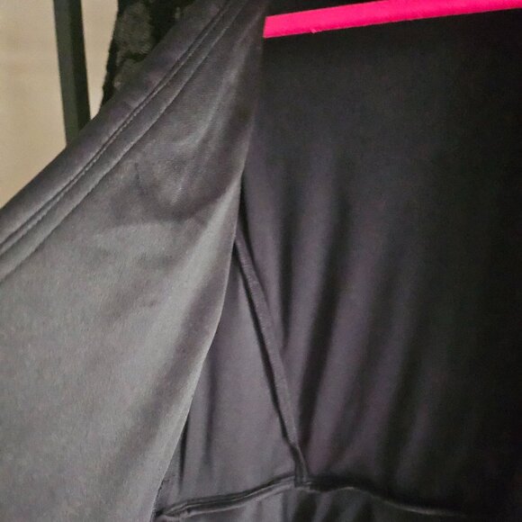 ALEX EVENINGS WOMAN BLACK PEPLUM SEQUIN BLOUSE/JACKET SIZE XL - Picture 4 of 7